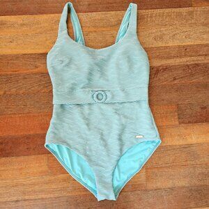 Sunseeker One Piece Light Blue Bathing Suit Size 10